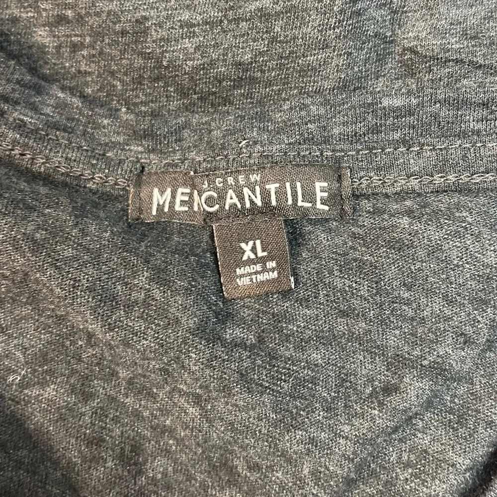 J. Crew Mercantile Side Tie T-Shirt Heather Gray
